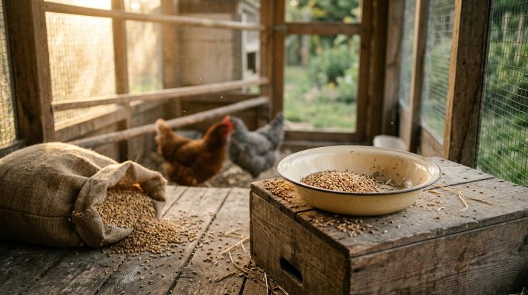 Blé pour poules pondeuses, quelle dose leur donner ?