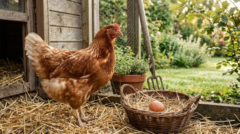 Élever des poules pondeuses ISA Brown au jardin