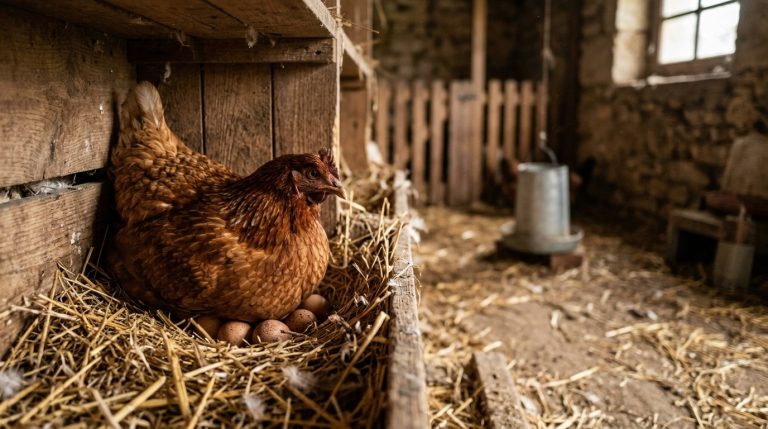 Poule pondeuse qui couve, comment la remettre à pondre